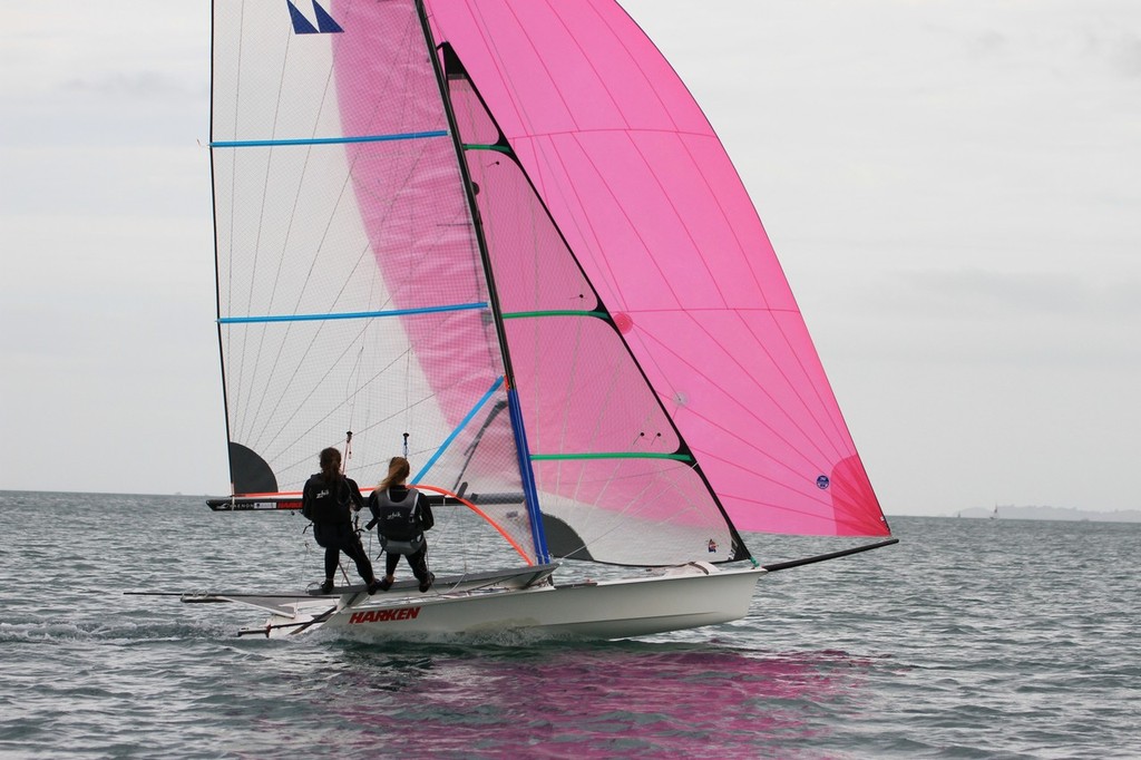 Mackay Womens High Performance Skiff Trials entrant - Takapuna October 2011 © Richard Gladwell www.photosport.co.nz